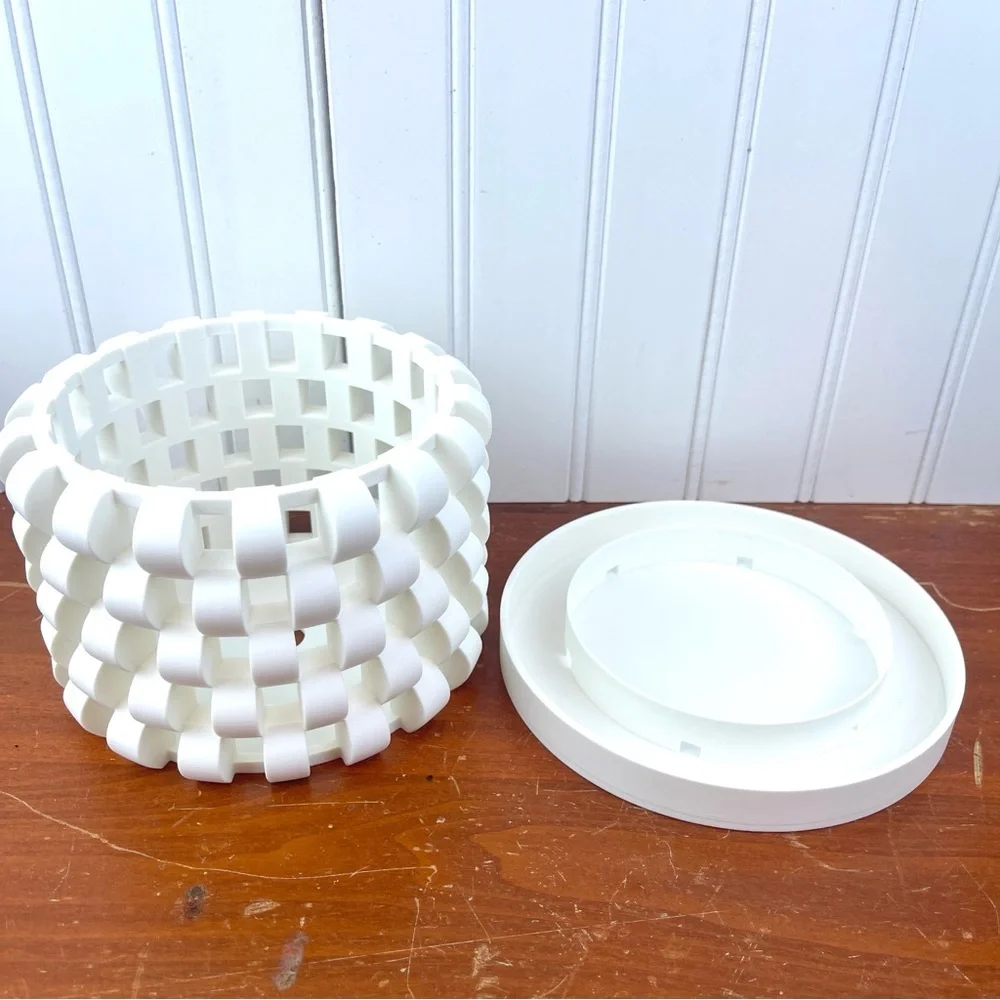The Sinol 3D Printed Orchid Planter Pot with Drainage Tray, Modern Unique